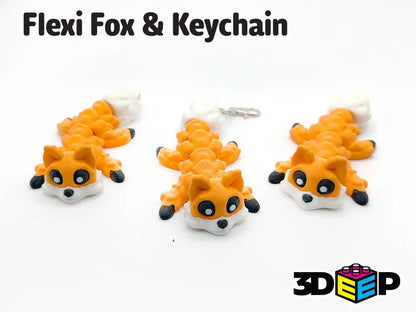 Flexi Fox Keychain