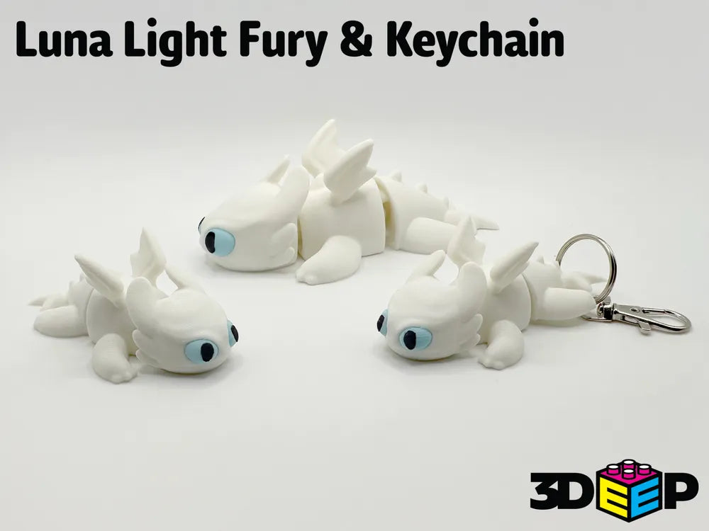 Luna Light Fury Keychain