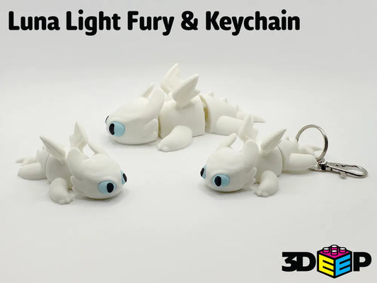 Luna Light Fury Keychain