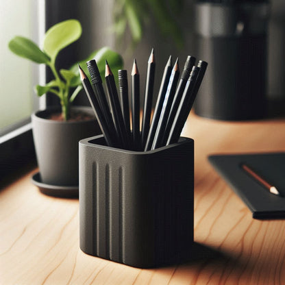 Square "Fuzzy Skin" pencil holder