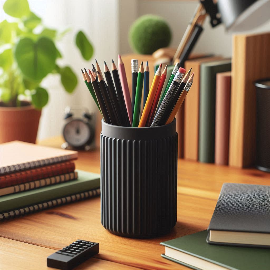 Split Rib Design Pencil Holder