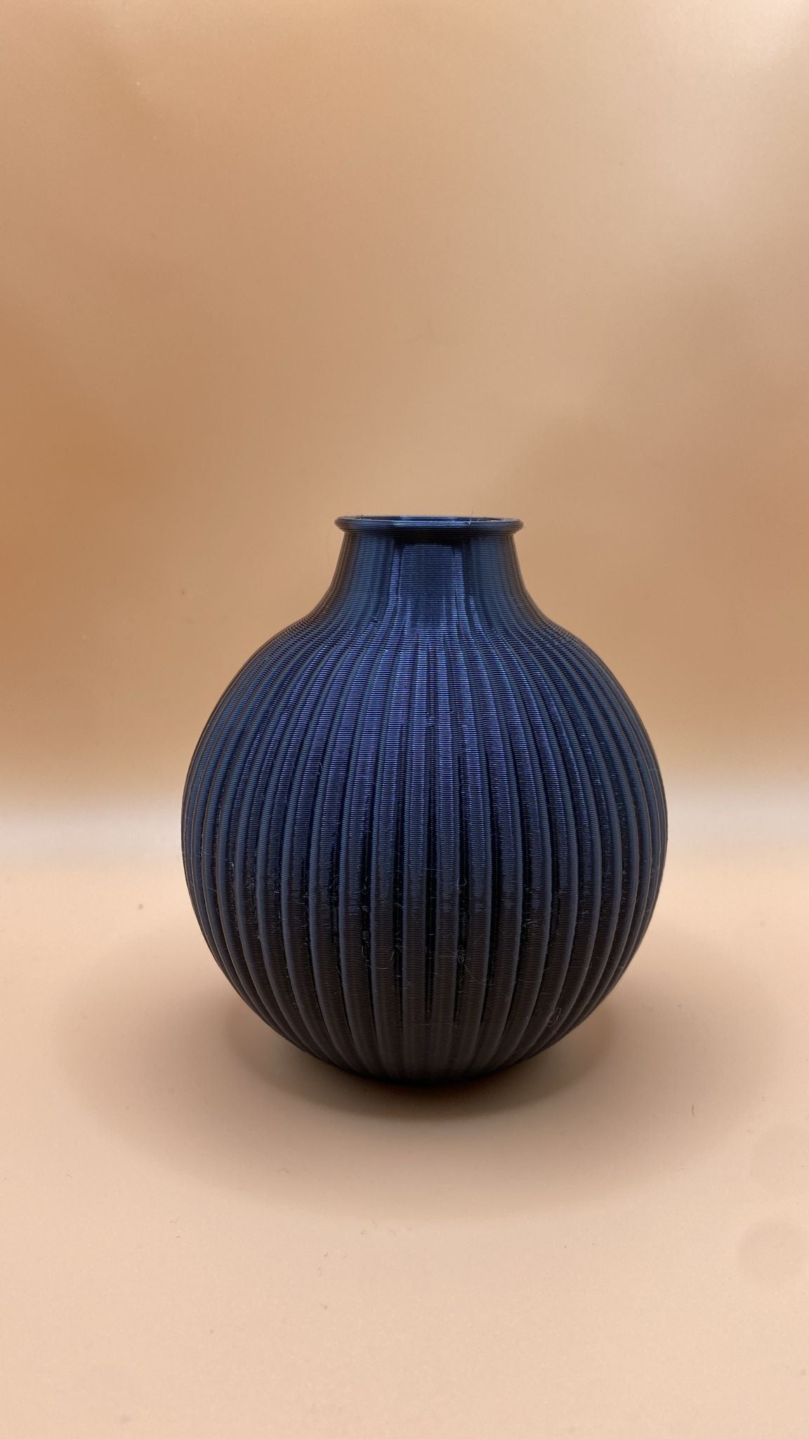 Modern Ribbed Vase