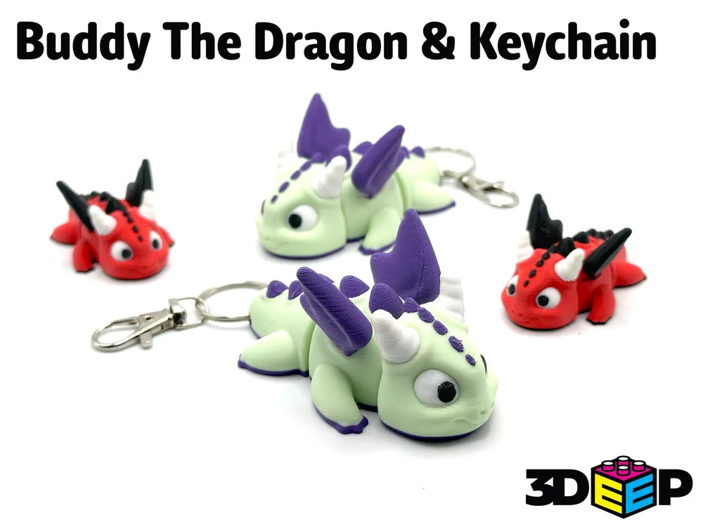 Buddy the Dragon Keychain