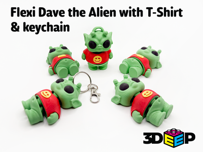 Dave the Alien keychain